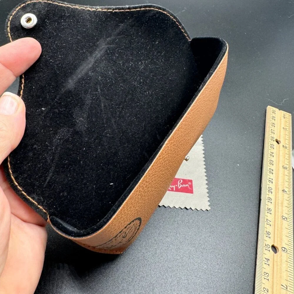 Ray ban Sunglasses Eyeglasses Soft Leather Brown Case ONLY